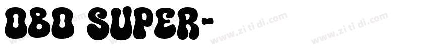 OBO Super字体转换